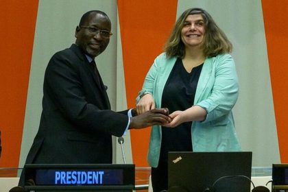 The Permanent Representative of Bulgaria to the UN, Ambassador Lachezara Stoeva, was elected as the Chairperson of ЕCOSOS